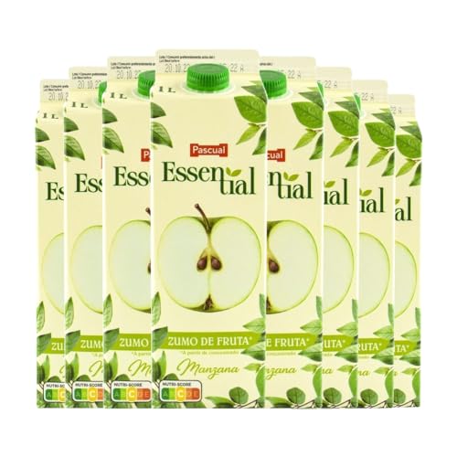Essential Pascual Apfelnektar, 1 Liter x 8 Ziegel, insgesamt 8 Liter von Pascual