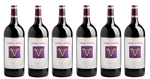 6x 1,5l - Bodegas Volver - Paso a Paso - Tempranillo - MAGNUM - Vino de la Tierra de Castilla - Spanien - Rotwein trocken von Paso a Paso