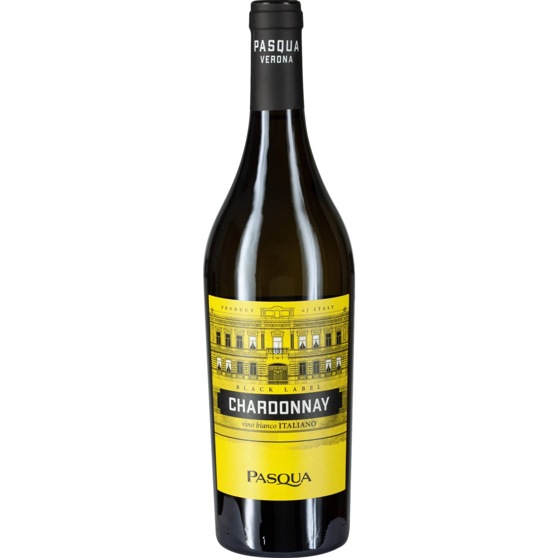 Pasqua Black Label Chardonnay, Vino D'Italia, Vino da Tavola, 2023, Weißwein Pasqua Black Label Chardonnay, Vino D'Italia, Vino da Tavola, 2023, Weißwein von Pasqua Vigneti e Cantine SpA, Via Belvedere 135, I - 37121 Verona