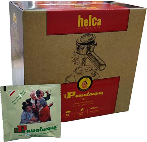 KAFFEE PASSALACQUA HELCA - GUSTO FORTE - Box 50 PADS ESE44 7.3g von Passalacqua