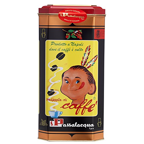 KAFFEE PASSALACQUA MEKICO - GUSTO TONDO - 100% ARABICA - ZINN 1Kg GEMAHLENER von Passalacqua