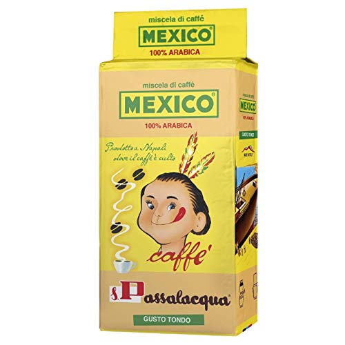 KAFFEE PASSALACQUA MEXICO - GUSTO TONDO - 100% ARABICA - PAKET 250g GEMAHLENER von Passalacqua