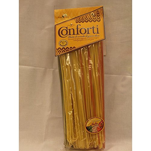 Conforti Linguine Tricolore 500g Packung (3 Sorten Linguini) von Pasta Conforti