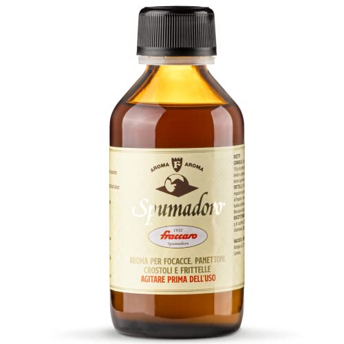 Aroma für Panettone 100 ml, Aroma für Gebäck, Aroma für Kuchen und Sauerteigdesserts, Fraccaro Spumadoro – Zitrus-Lebensmittelaroma für Kuchen, Brioches, Kekse, für 3 kg Mehl von Pasticceria Fraccaro 1932