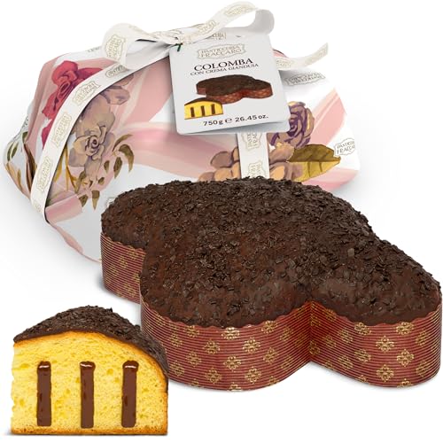 Artisan Colomba gefüllt mit Gianduia-Creme, 750 gr - Pasticceria Fraccaro 1932, Osterkuchen mit Gianduia-Creme und Schokoladenglasur, ohne kandierte Früchte, natürlich gesäuert, Verpackungslinie Artisan Colomba gefüllt mit Gianduia-Creme, 750 gr - Pasticceria Fraccaro 1932, Osterkuchen mit Gianduia-Creme und Schokoladenglasur, ohne kandierte Früchte, natürlich gesäuert, Verpackungslinie von Pasticceria Fraccaro 1932