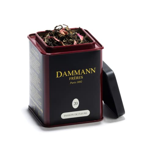 Dammann Passion de Fleurs 20 - Weißer Tee mit zartem Duft von Rose, Aprikose und Passionsblume, 60g, Dammann Frères von Passerini Pasticceria a Milano dal 1919