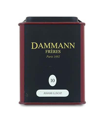 Pasticceria Passerini seit 1919 Dammann Assam G.F.O.P (Goldblühende Orange Pekoe) 10 - Indischer Schwarztee, schönes ganzes Blatt, 100 Gramm, Dammann Frères. von Passerini