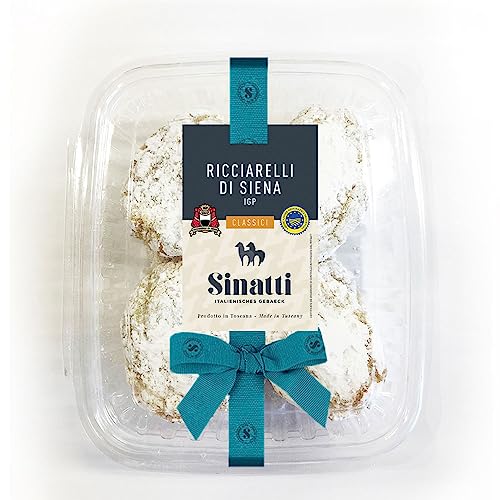 Pasticcerie Sinatti | Ricciarelli mit Mandeln | italienisches Süßmandelgebäck | 1 x 140g von Pasticcerie Sinatti
