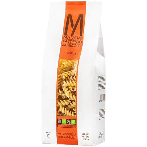 Pasta Mancini - Classic Line - Fusilli Lunghi 500g - Schachtel mit 12 Stück. von Pastificio Agricolo Mancini