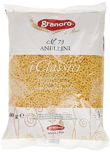 Granoro Anellini, kleine runde Suppennudel, No.73, 500g von Pastificio Attilio Mastromauro Granoro srl