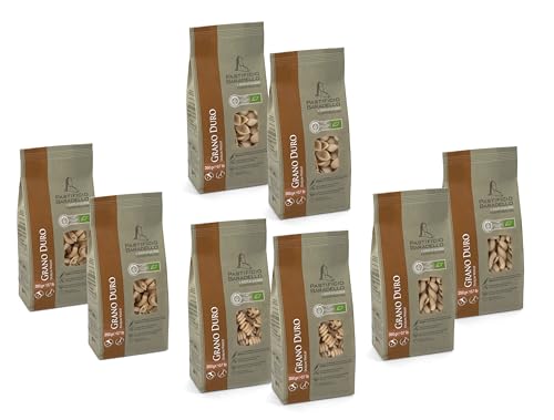 PASTIFICIO BARADELLO Bio - (8 Stück - 2800 g) - Hartweizen - 2 Torces, 2 Kreisel, 2 Muscheln, 2 Zöpfe von Pastificio Baradello