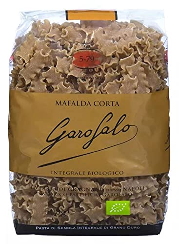 Garofalo BIO Vollkorn-Mafalda Corta 500g, Vollkorn Hartweizen-Grieß, vegan, Vollkorn-Pasta aus Italien, biologische Nudeln, fertig in 13 Minuten Garofalo BIO Vollkorn-Mafalda Corta 500g, Vollkorn Hartweizen-Grieß, vegan, Vollkorn-Pasta aus Italien, biologische Nudeln, fertig in 13 Minuten von GAROFALO