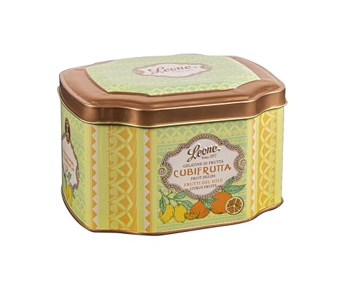 Leone seit 1857 - Dose Fruchtgelees Sonnenfrüchte - Fruchtgelees - Leone vegane und glutenfreie Bonbons - 200g Dose von Pastiglie Leone