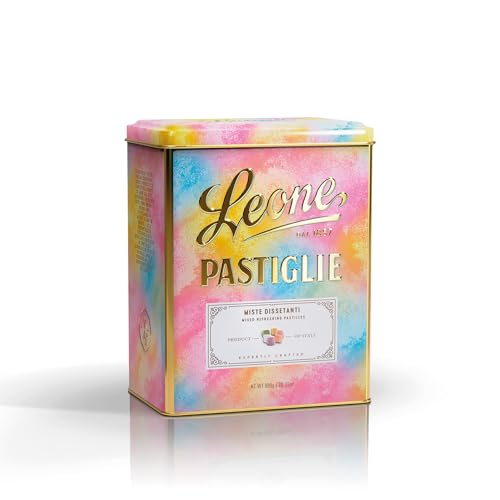 Leone seit 1857 - Dose mit gemischten erfrischenden Pastillen Leone - Leone Bonbondose - vegane und glutenfreie Bonbons - Dose mit 800g von Pastiglie Leone