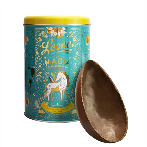 Leone seit 1857 - Milchschokoladenosterei mit Überraschung - Milchschokoladenei - in Geschenk-Dose - 300g Leone seit 1857 - Milchschokoladenosterei mit Überraschung - Milchschokoladenei - in Geschenk-Dose - 300g von Pastiglie Leone