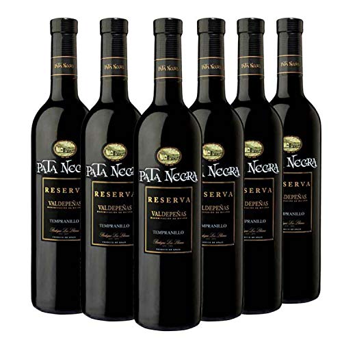 Bodegas Los Llanos Pata Negra Valdepeñas Reserva D.O Tempranillo Trocken (6 x 0.75 l) von Pata Negra