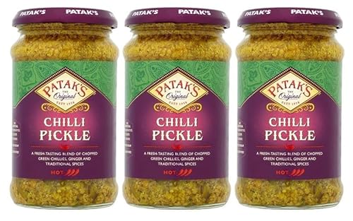 (3er BUNDLE)| Patak´s Chilli Pickle 283g von Patak's