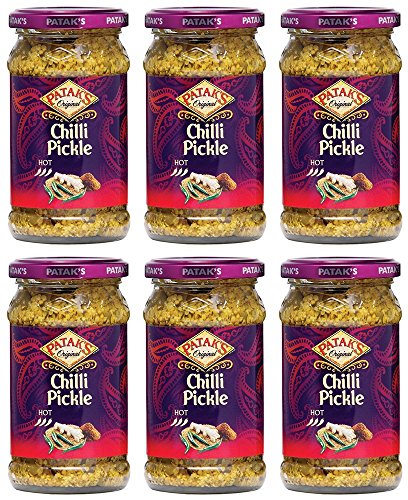 (6er BUNDLE)| Patak´s Chilli Pickle 283g von Patak's