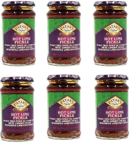 Patak Hot Lime Pickle (283g) - Packung mit 6 von Patak's