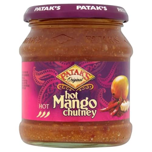 Patak Hot Mango Chutney (340g) - Packung mit 2 von Patak's