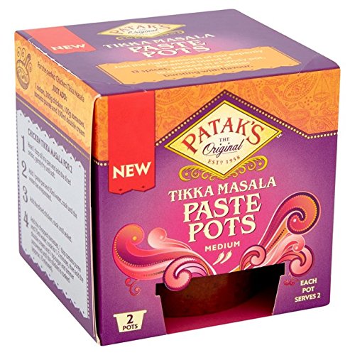 Patak's Tikka Masala-Pasten-Behälter, mittelgroß, 2 x 70 g, 6 Stück von Patak's