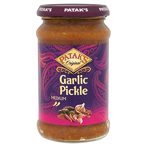 Patak von Garlic Pickle Medium (300g) - Packung mit 2 von Patak's