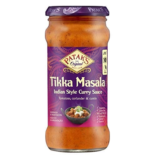 Pataks -Currysauce-Tikka Masala ( Indische Sauce ) - Glutenfrei - 350 g Topf von Patak's