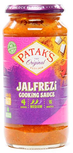 Pataks Indische Saucen und Pasten (Jalfrezi Curry Soße, 2 x 450 g) von Patak's