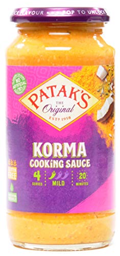 Pataks Indische Saucen und Pasten (Korma Curry Sauce 2 x 450g) von Patak's