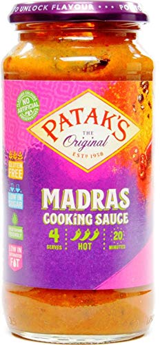 Pataks Indische Saucen und Pasten (Madras Curry Sauce 2 x 450g) von Patak's