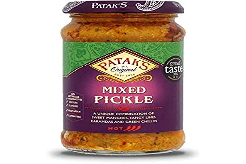 Pataks- Lime Pickle Limetten-Pickle 283 Gr Schärfe Medium von Patak's