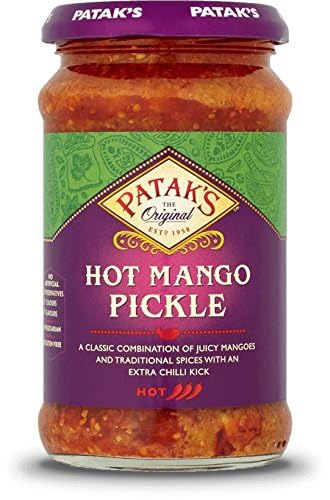 Pataks- Pikantes Mango Pickle 283 Gramm Paste Soße von Patak's