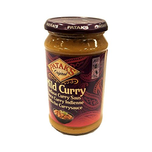 Patak's Mild Curry Indiase Curry Saus 400ml Glas (Indische Currysauce) von Patak's