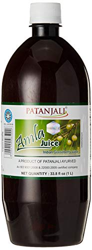 Patanjali Amla Saft (Indianer-Goosebeere), Gooseberry, 1 Liter, Flasche, 1 Stück von Patanjali