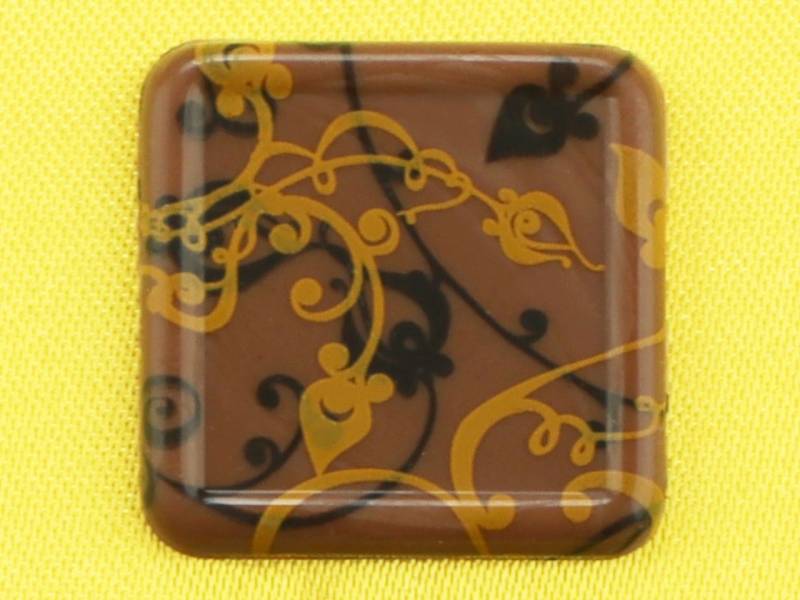1 Folie Aufleger Karree Vollmilch von Cake-Masters Basics