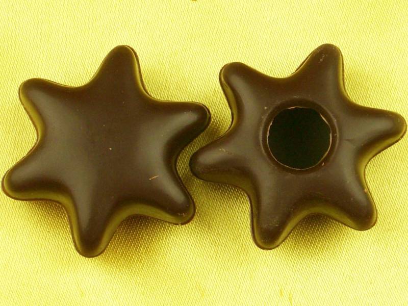 1 Folie Hohlkörper Stern Zartbitter von Cake-Masters Basics