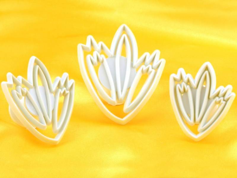 Ausstecherset Tulpe 3er von Cake-Masters