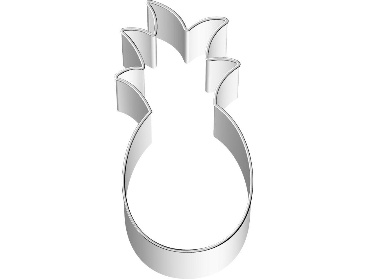 Ausstechform Ananas für Kekse, Edelstahl, 7 cm Ausstechform Ananas für Kekse, Edelstahl, 7 cm von Pati-Versand