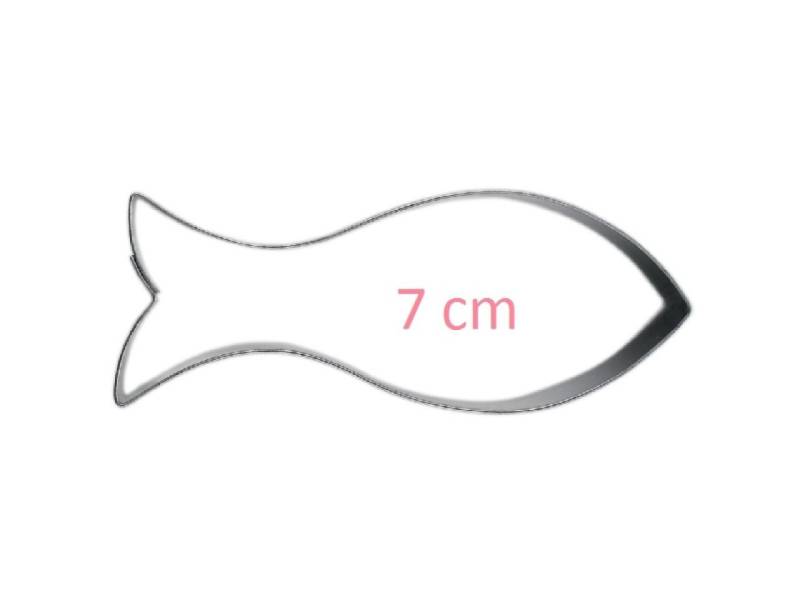 Ausstechform Christen-Fisch für Kekse & Plätzchen, 7 cm von Pati-Versand