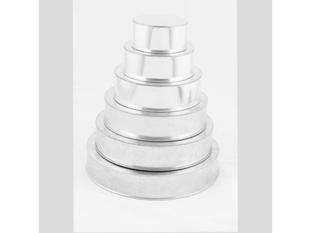 Backformen-Set, Rund, Durchmesser ca. 10 - 35,5 cm von Pati-Versand