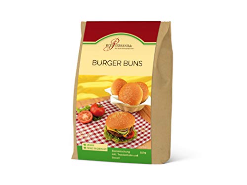 Backmischung Burger Buns 550g inkl. Hefe und Sesam Backmischung Burger Buns 550g inkl. Hefe und Sesam von Pati-Versand