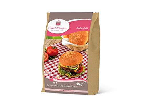 Backmischung Burger Buns 550g inkl. Hefe und Sesam Backmischung Burger Buns 550g inkl. Hefe und Sesam von Pati-Versand
