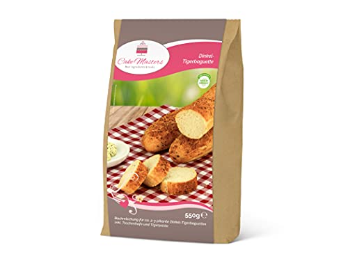 Backmischung Baguette Dinkel-Tigerbaguette 550g inkl. Hefe (8,16 €/ 1 kg) von Pati-Versand