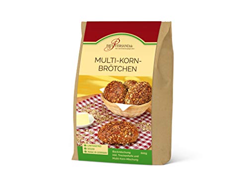 Backmischung Multi-Korn-Brötchen 600g inkl. Multi-Korn-Mischung und Hefe von Pati-Versand