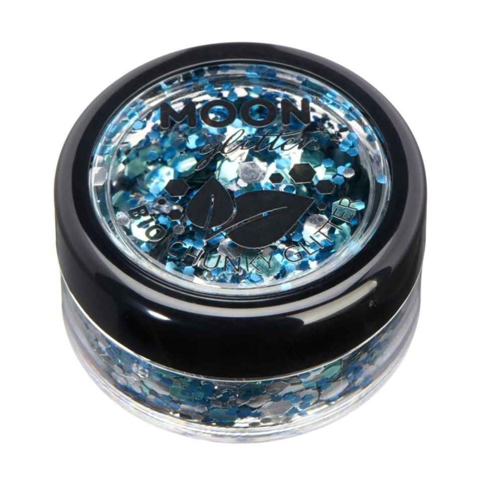 Bio Chunky-Glitzer Glacier Blau (Nicht essbar!) von Pati-Versand