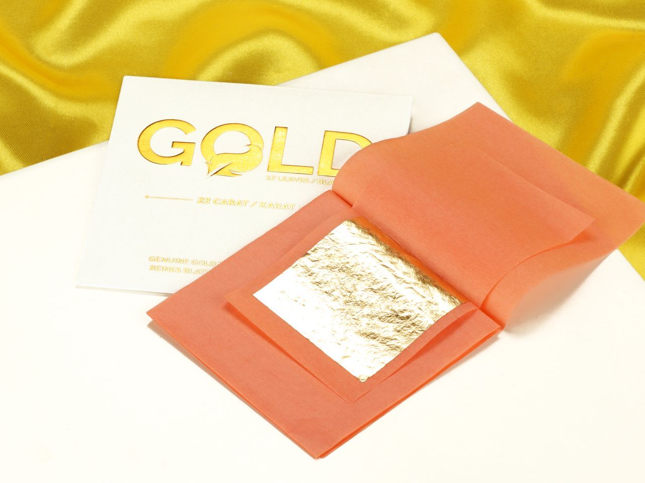 Blattgold 5x5cm 12 Blatt von Cake-Masters