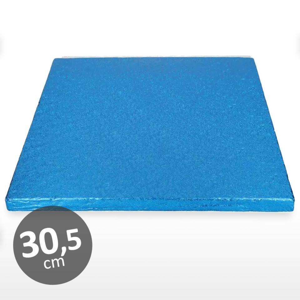 Cake Board, Blau, Quadrat, 30,5 cm, ~1,2cm dick Cake Board, Blau, Quadrat, 30,5 cm, ~1,2cm dick von Pati-Versand