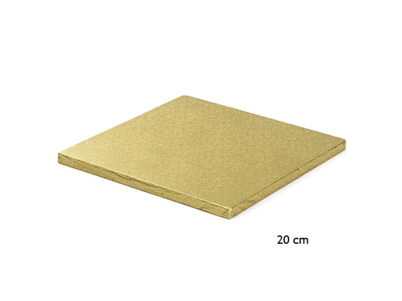 Cake Board, Gold, Quadrat, 20 cm, ~1,2cm dick Cake Board, Gold, Quadrat, 20 cm, ~1,2cm dick von Pati-Versand
