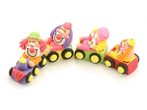 Clowns im Zug Zucker 4er Set von Pati-Versand