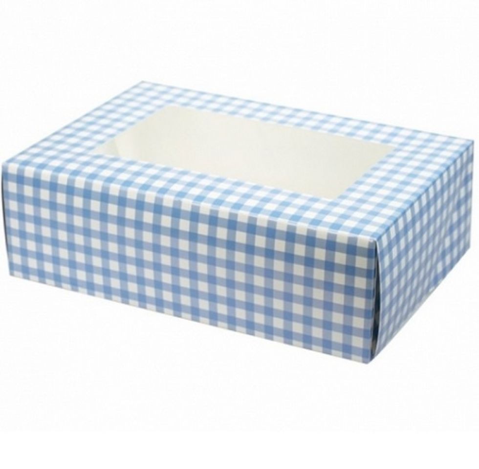 Culpitt Cupcake-Box, für 6 Cupcakes, karo, blau, 2 Stk, im Set Culpitt Cupcake-Box, für 6 Cupcakes, karo, blau, 2 Stk, im Set von Pati-Versand